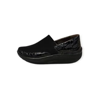CarlaRicci 0613-4005 fekete krokko lakk cipő 