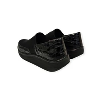 CarlaRicci 0613-4005 fekete krokko lakk cipő 