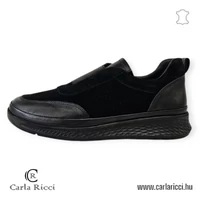 CarlaRicci 055.168 fekete slipon cipő 