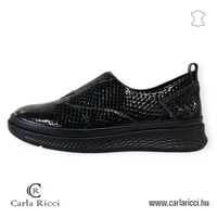 CarlaRicci 055.55 fekete krokko slipon cipő 