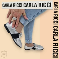 Carla Ricci 728-830 ezüst balerina cipő