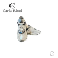 Carla Ricci 001-2024 fehér-ezüst sportcipő