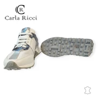 Carla Ricci 001-2024 fehér-ezüst sportcipő