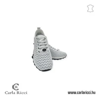 Carla Ricci fehér perforált sportcipő