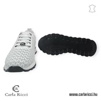 Carla Ricci fehér perforált sportcipő
