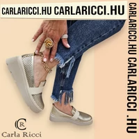 Carla Ricci arany-bézs slipon