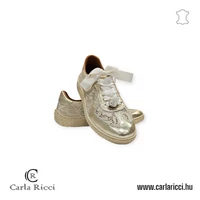 Carla Ricci arany  csipkés sportcipő