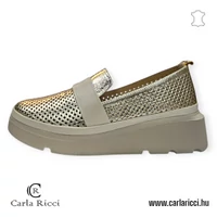 Carla Ricci arany-bézs slipon