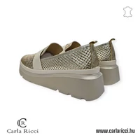 Carla Ricci arany-bézs slipon