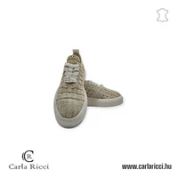 Carla Ricci bézs fonott sportcipő