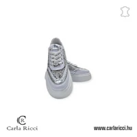 Carla Ricci fehér-ezüst sportcipő