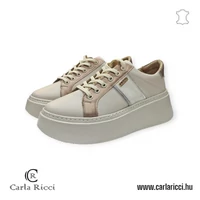 Carla Ricci 20082 bézs arany sportcipő