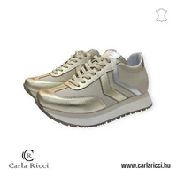 Carla Ricci bézs-arany-ezüst sportcipő 36 méret