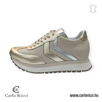 Carla Ricci bézs-arany-ezüst sportcipő 36 méret