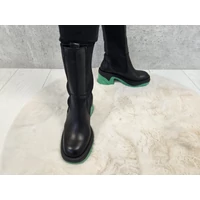 Carla Ricci fekete bőr női bakancs