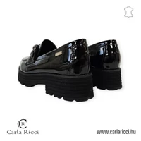 Carla Ricci 991-427 fekete lakk slipon