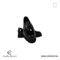 Carla Ricci 991-427 fekete lakk slipon