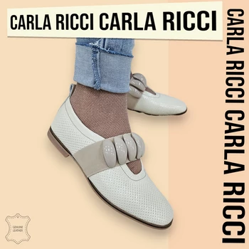 Carla Ricci 728-830 bézs balerina cipő 