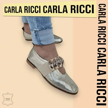 Carla Ricci 728-830 arany balerina cipő 