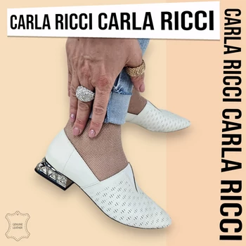 Carla Ricci 743-211 bézs balerina cipő 