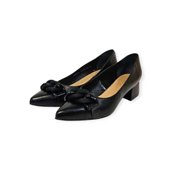 Edeo 4196 fekete bőr női cipő 