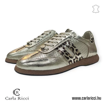 Carla Ricci arany-ocelot  sportcipő