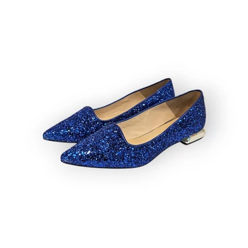 Carla Ricci 339 Kék Glitter cipő 