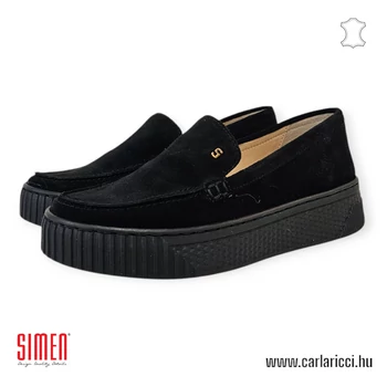 Simen 6843A fekete slipon