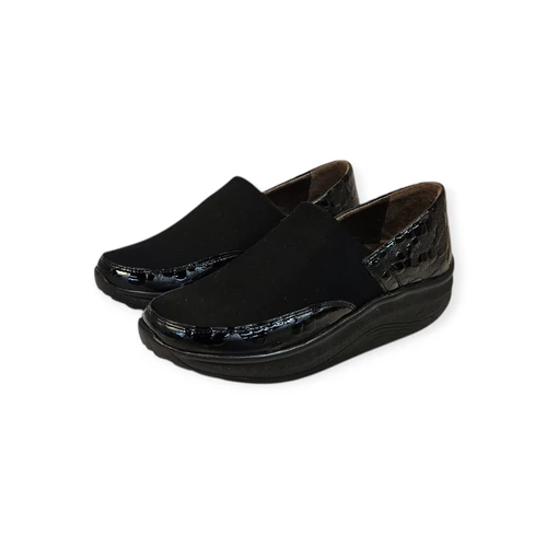 CarlaRicci 0613-4005 fekete krokko lakk cipő 