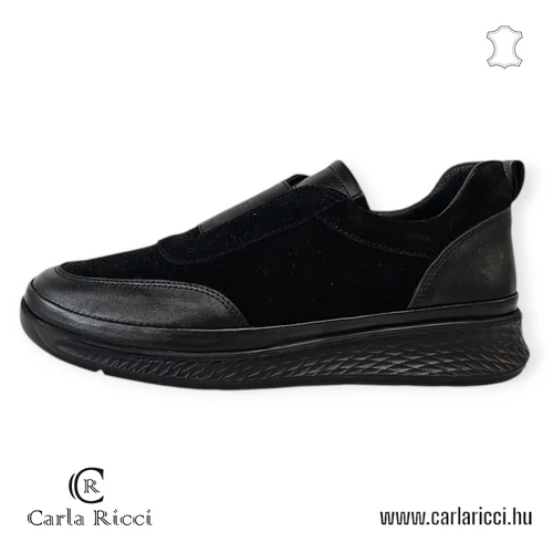 CarlaRicci 055.168 fekete slipon cipő 