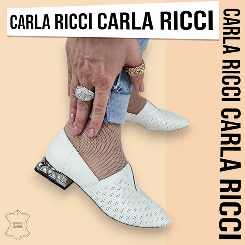 Carla Ricci 743-211 bézs balerina cipő 