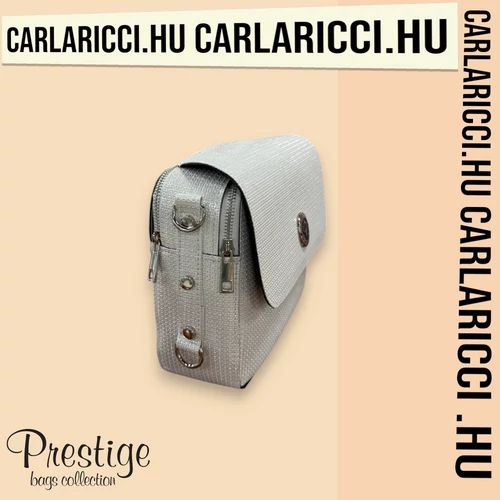Prestige ezüst keresztpántos táska