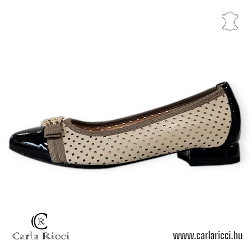 Carla Ricci 685 bézs balerina cipő 