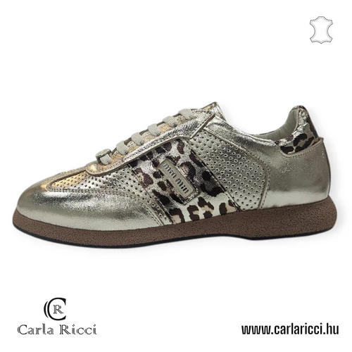 Carla Ricci arany-ocelot  sportcipő