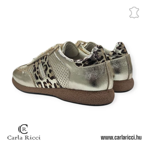 Carla Ricci arany-ocelot  sportcipő