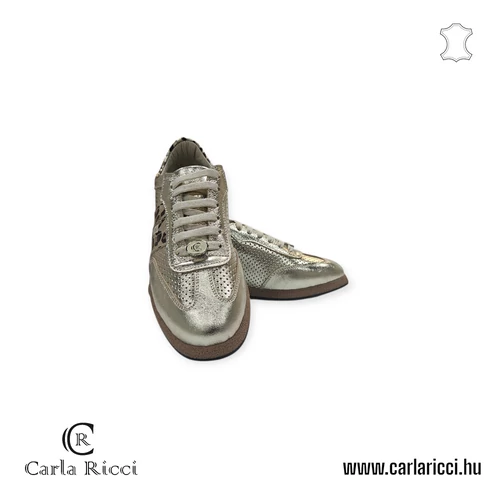 Carla Ricci arany-ocelot  sportcipő