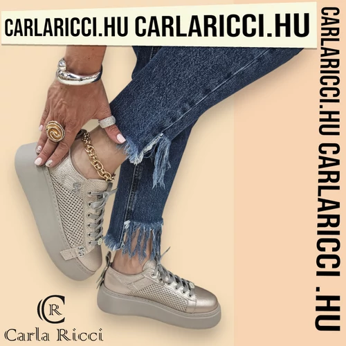 Carla Ricci arany sportcipő