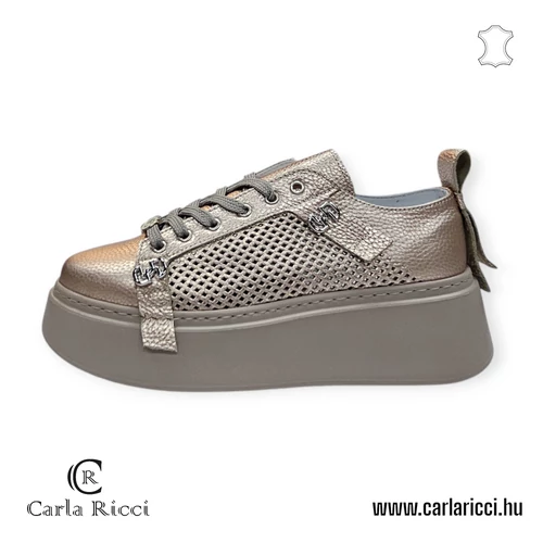 Carla Ricci arany sportcipő