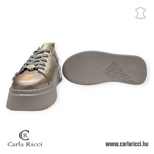 Carla Ricci arany sportcipő