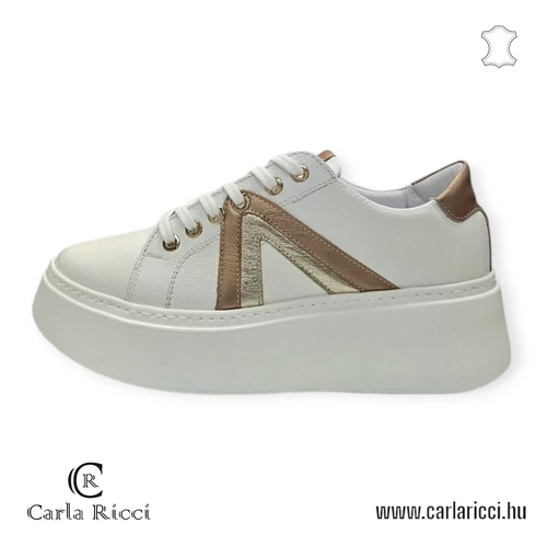 Carla Ricci 20707 fehér-arany sportcipő
