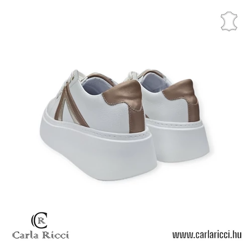 Carla Ricci 20707 fehér-arany sportcipő