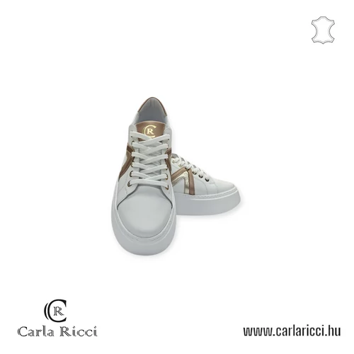 Carla Ricci 20707 fehér-arany sportcipő