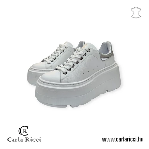 Carla Ricci fehér-ezüst sportcipő 36 méret