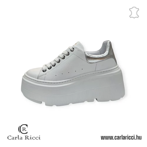 Carla Ricci fehér-ezüst sportcipő 36 méret
