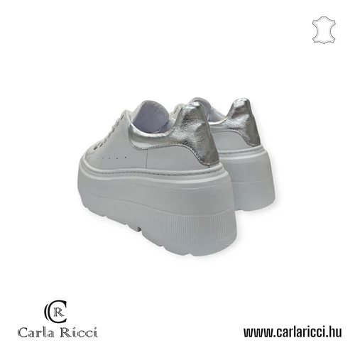 Carla Ricci fehér-ezüst sportcipő 36 méret