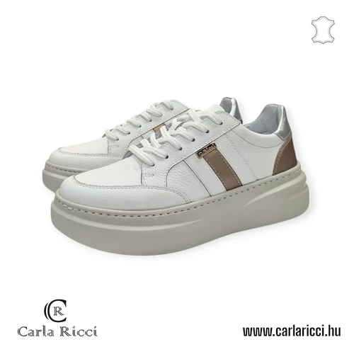 Carla Ricci fehér, ezüst, arany sportcipő 36 méret