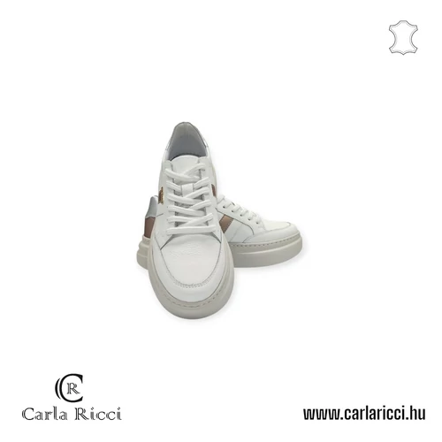 Carla Ricci fehér, ezüst, arany sportcipő 36 méret