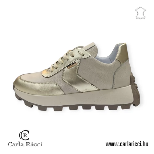 Carla Ricci bézs-arany sportcipő 36 méret
