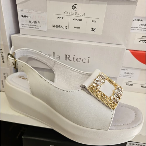 Carla Ricci  fehér szandál