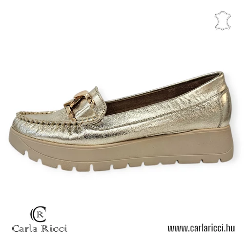 Carla Ricci 10141 arany mokaszin